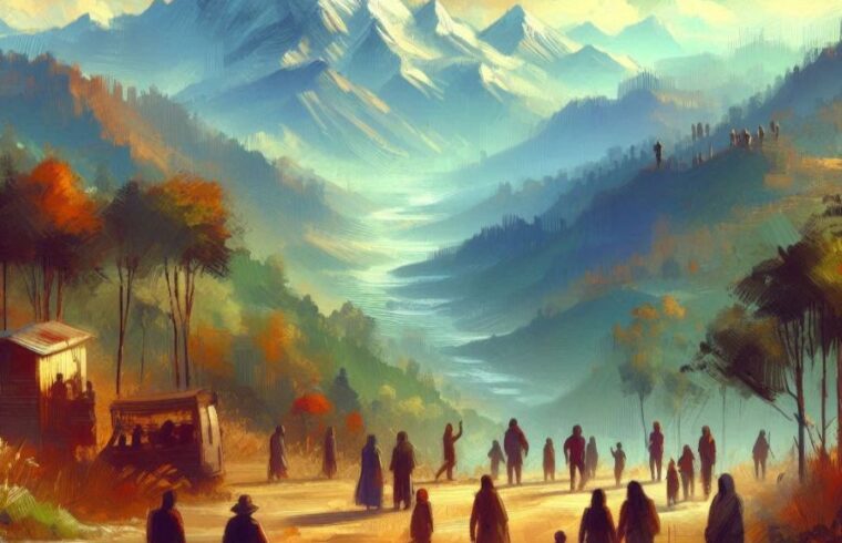 Nepal from an AI artist's view