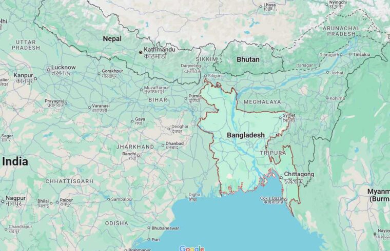 Bangladesh Gooogle map