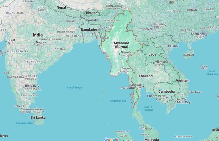 Myanmar Map