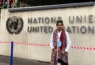 Shabrani in front of the UN office